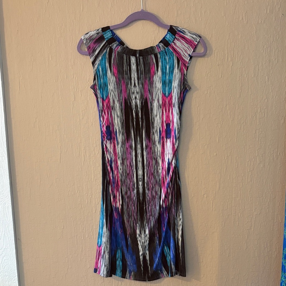 Three Dots Multicolor Capsleeve Dress Made Exclusively for Bloomingdales
